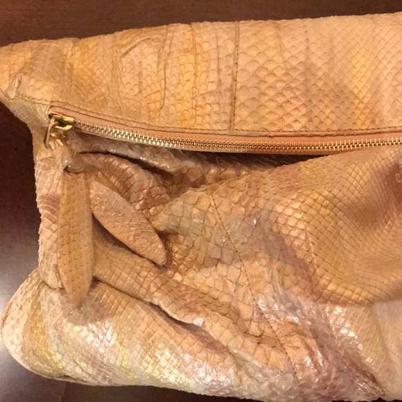Elie Tahari Python oversized clutch! - Picture 5 of 7